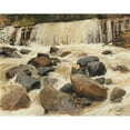 thumbnail image 2 of Alfred Zoff 18x15 Black Ornate Wood Framed Double Matted Museum Art Print Titled - A River Dam, 2 of 5