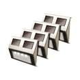 thumbnail image 1 of Maxsa - Lampe Murale/sur Pied - DEL - à Énergie Solaire - Acier Inoxydable (Lot de 4), 1 of 3