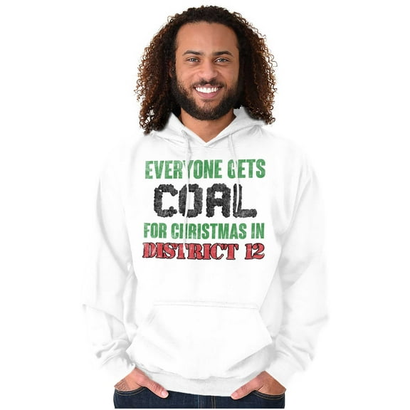 Xmas District 12 Everyone Gets Coal Unisex Plus Fleece Graphic Hoodie Brisco Brands 4X