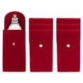 thumbnail image 1 of Uxcell 6 Pcs Bolsa de Reloj de Terciopelo, Funda de Viaje para Reloj Portátil, Bolsa de Almacenamiento Suave para Reloj, Roja, 1 of 6