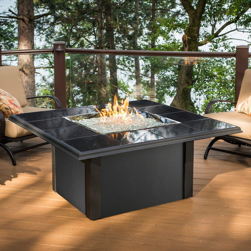 Outdoor Greatroom Napa Valley Square Fire Pit Table Walmart Com
