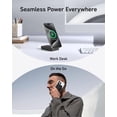 thumbnail image 5 of Anker Power Bank, Certified 15W Ultra-Fast MagSafe-Compatible Portable Charger, 6,600mAh Battery Pack with Adjustable and Foldable Stand, for iPhone 15/14/13 Series (USB-C Cable Included), 5 of 5