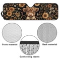 thumbnail image 7 of POLERO Car Windshield Sun Shade, Cute Highland Cow Sunflower Sun Visor for Car Off-road Vehicle, Block UV Rays, Foldable 52.95x16.14 inches, 7 of 7