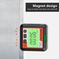 thumbnail image 2 of Zootealy Digital Angle Ruler with Inclinometer, Electronic Level Tool with Bubble, Magnetic Base, Angle Gauge, LCD Protractor, White, JD10, ABS Material, 4x90° Measuring Range, 0.05° Display, 2 of 6