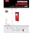 thumbnail image 2 of Linterna Lampara Led De Bolsillo Recargable Aluminio Urrea Urrea LTU38B, 2 of 3