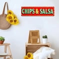 thumbnail image 2 of "Chips & Salsa" Tin Sign - 16x4 Inches Retro Kitchen Decor for Wall, Ideal for Kitchen, Dining Room, Patio | kitchen signs, retro kitchen decor, vintage kitchen decor, 2 of 4