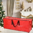 thumbnail image 4 of Christmas Tree Storage Bag, Fits Up to 4 Ft Artificial Trees, Heavy-Duty 600D Oxford Bag , Reinforced Handles & Dual Zippers, Extra Large Holiday Storage Container, 4 of 6