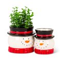 thumbnail image 2 of Snowman Head Planter, 2 of 3