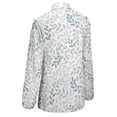 thumbnail image 5 of Isolated Gray-blue Branches Hand Drawn Leaves Long Sleeve Blouse Woman Streetwear Casual Shirts Summer Oversize Woman Streetwear Clothing Birthday Present, 5 of 7