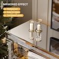 thumbnail image 4 of ARICOEASY Mirrored Fireplace TV Stand for 65+ Inch TV with Crushed Diamond & LED Lights, 4 of 7