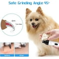 thumbnail image 3 of YUSUIYI Dog Nail Grinder,Rechargeable Quiet Painless Pets Paws Grooming & Smoothing Tool,2-Speed (6050-7700RPM) & Quick Sensor  for Dogs & Cats, 3 of 11