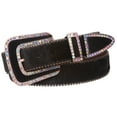thumbnail image 2 of 1 1/2" Hair Calf Rhinestone Ornaments Genuine Leather Belt, 2 of 2