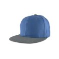 thumbnail image 1 of Top Headwear Flat Bill Adjustable Snapback Cap - Light Blue/Grey, 1 of 2