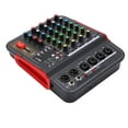 thumbnail image 3 of Controlador Mezclador De Audio, 4 Canales 3 Bandas EQ MP3 Control De Volumen Independiente Consola De Mezcla Digital Con Enchufe Para Grabación ANGGREK No, 3 of 7