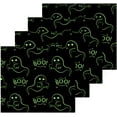 thumbnail image 2 of SKYSONIC Halloween Ghost Washcloths Set of 4, Highly Absorbent Soft Cotton Fingertip Towels for Bathroom, Kitchen, Gym, Spa, Home Decor, 12x12 Inch, 2 of 7