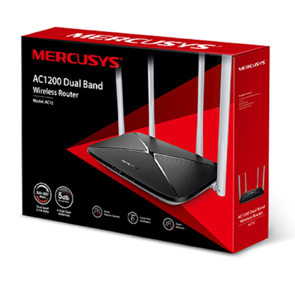 Router Mercusys 2.4 GHz-5 GHz 4 A 4 x 5dBi 300Mbps AC12 | Bodega ...