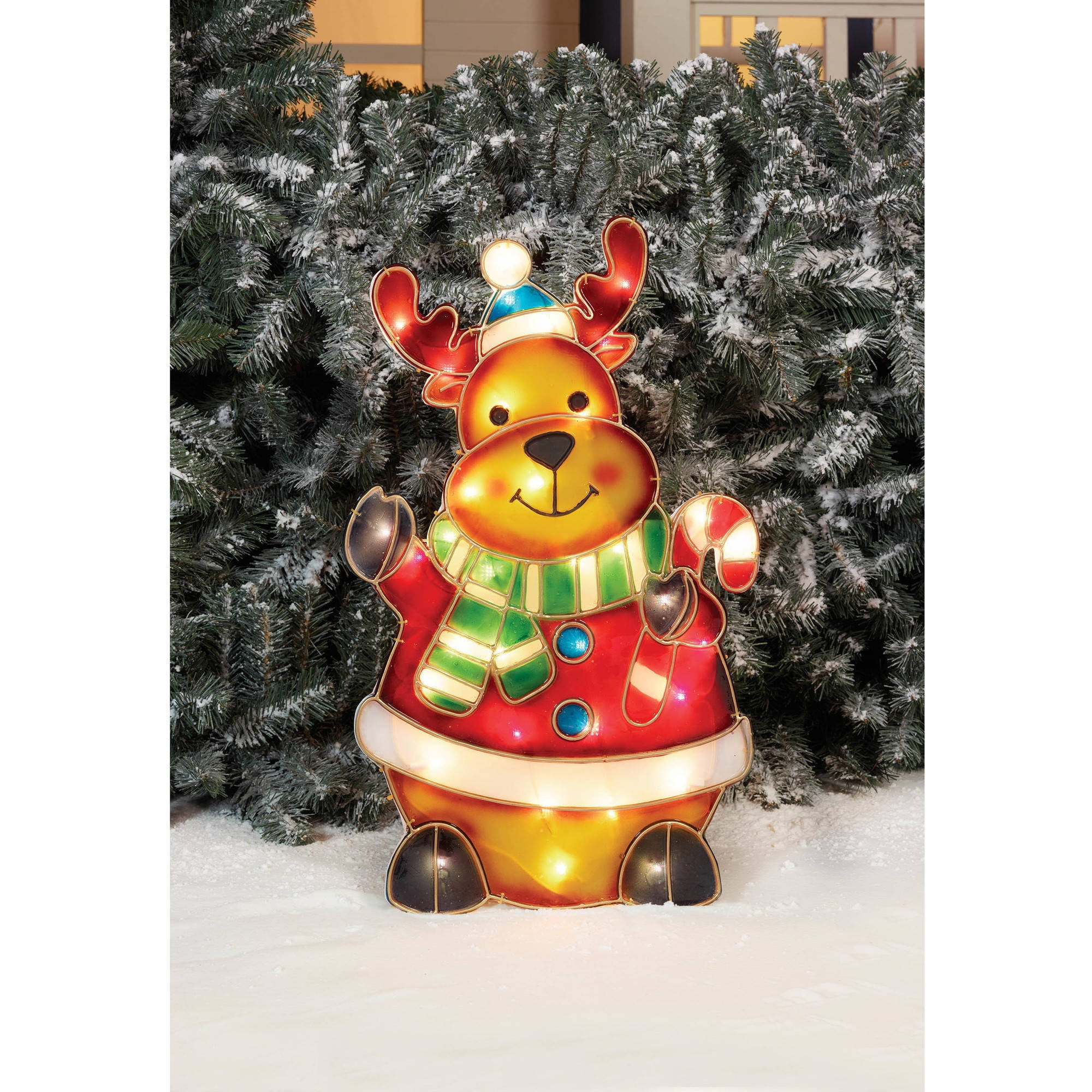 Holiday Time Christmas Decor 24" Prismatic Reindeer Sculpture