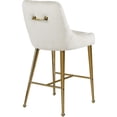 thumbnail image 2 of Meridian Furniture Tabouret en Velours Crème Owen, 2 of 4