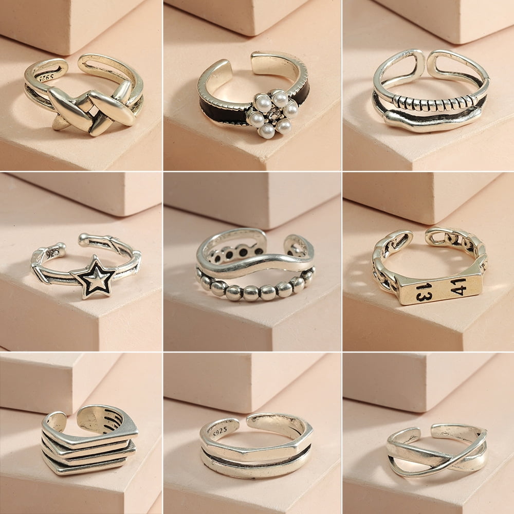 Anneau de Pied Ouvert Bague Reglable Bague en Alliage Reglable Style 12