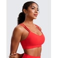 thumbnail image 5 of CRZ YOGA Softness Butterluxe V Neck Sports Bras for Women Workout Top Wireless Yoga Bras, 5 of 6