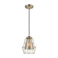thumbnail image 1 of Yardley 1 Light Pendant In Polished Gold With Mercury Glass, 1 of 2