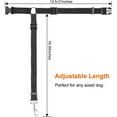thumbnail image 5 of 2 Packs Dog Cat Safety Seat Belt Strap Car Headrest Restraint Adjustable Nylon Fabric Dog Restraints Vehicle Seatbelts Harness, 5 of 7