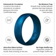 thumbnail image 2 of Metallic Blue Breathable Silicone Ring For Men and Women 4mm Bandwidth, 2 of 3