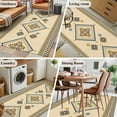 thumbnail image 5 of 3'x5' Area Rugs, Beige Khaki Boho Indoor Outdoor Area Rug for Living Room Bedroom, Vintage Ethnic Tribe Abstract Art Retro Washable Bathroom Rugs Kitchen Floor Carpet Mats Home Decor Aesthetic, 5 of 8