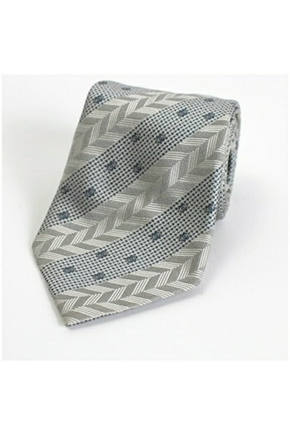 Pre-Owned CHANEL Silk Tie Stripe Men's