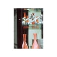 thumbnail image 4 of Curved 5 Shelf Corner Curio Cabinet in Cherry Brown, 4 of 7