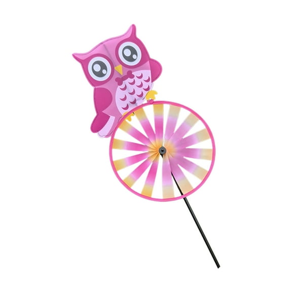 Outdoor Rotating Owl Wind Spinner Durable Yard Ornament For Family Garden