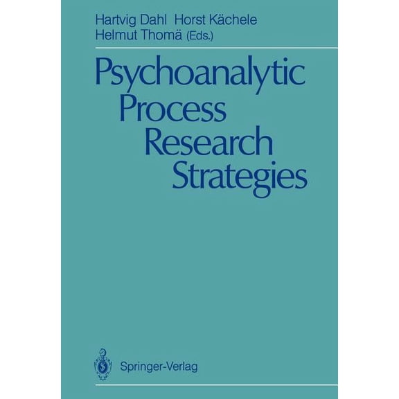 Psychoanalytic Process Research Strategies, (Paperback)