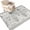 Pearl, Silver Gray, Charcoal, Slate, variant on Area Rugs 3'x5', Ethnic Floral Carpet Runner Indoor Outdoor Rugs Home Decor Aesthetic, Vintage Grey Country Leaves Symmetrical Non Slip Mats Washable Accent Rug for Living Room Bedroom