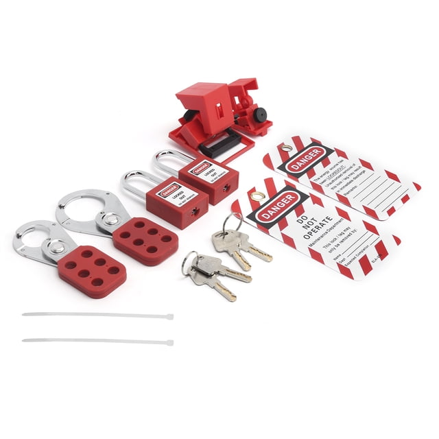 Kit de Etiqueta de Bloqueo, Kits de Bloqueo ProncTicos Portables Duración Eléctrica Para Estatos de Etiqueta de Bloqueo
