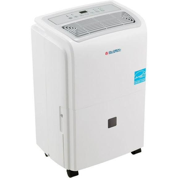 Global Industrial 30 Pint Portable Dehumidifier, 9-5/8"W x 9-5/8"D x 19-11/16"H