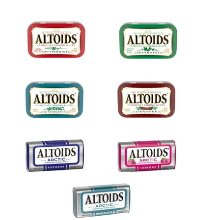 Altoids Variety Pack - 7 Flavors Gift Set with Regular  Arctic Mints