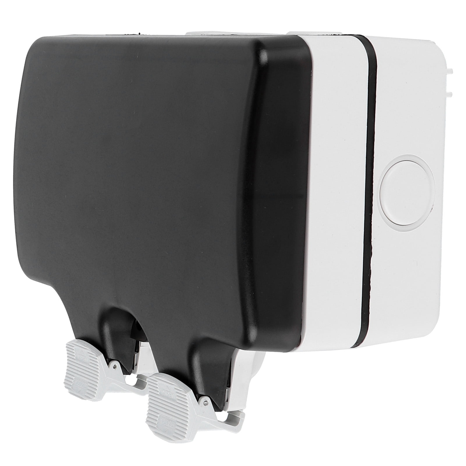 2-Gang Socket Enclosure for Outdoor Use, Durable & Multifunctional, 86 Type Design IP66 Waterproof Junction Box Estrela