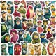 thumbnail image 1 of Paquete de pegatinas Grumpy Animal, 50 unidades, personaje retro de dibujos animados, 1 of 2