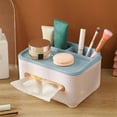 thumbnail image 4 of Desktop Tissue Box, Wall-Mounted Organizer, Multi-Compartment Shelf, Modern Design, For Guest Rooms, Bathroom, Without Punch Holes, Stylish Decor, Space-Saving, Paper Supply Holder Akmoler, 4 of 9