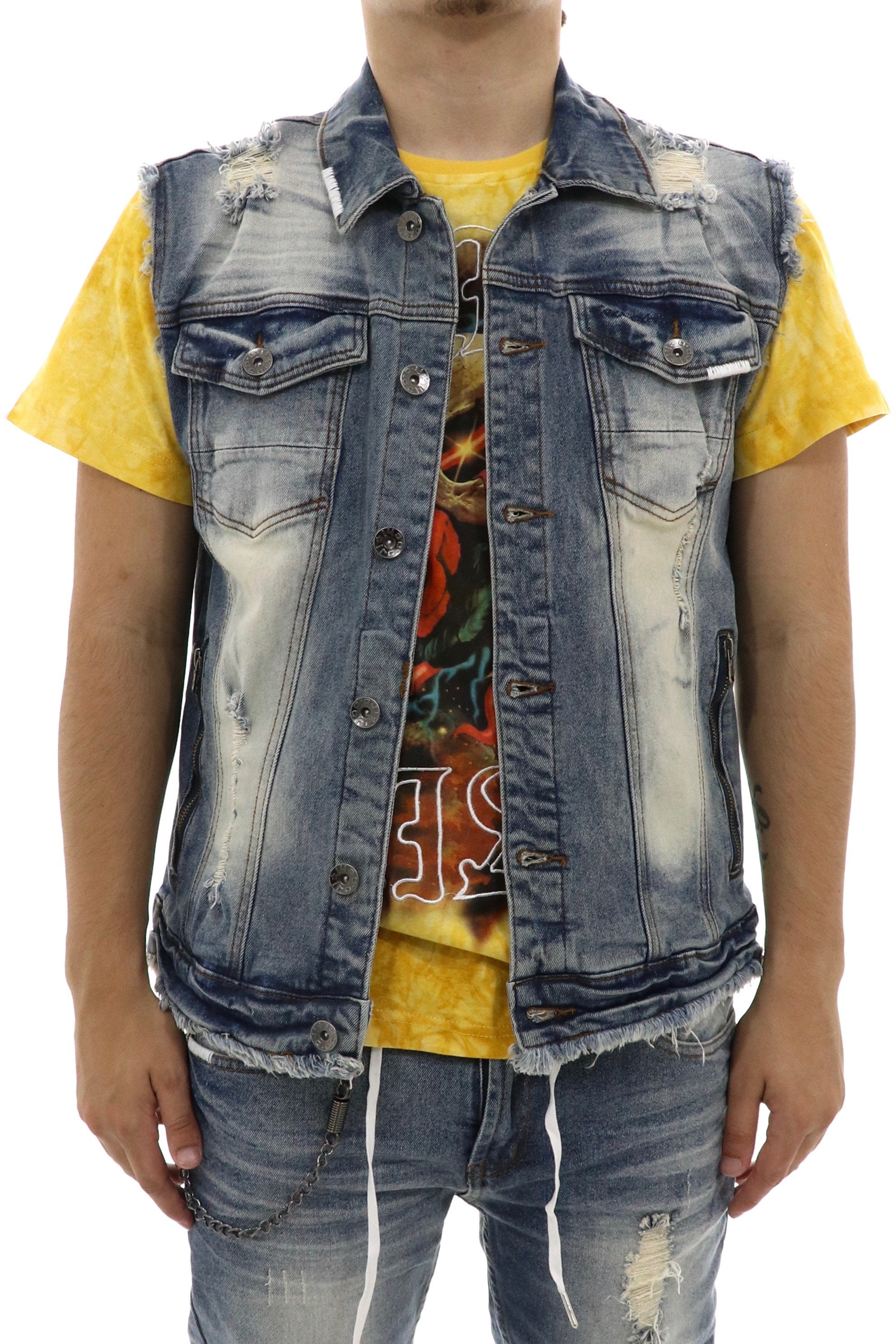 3xl denim vest