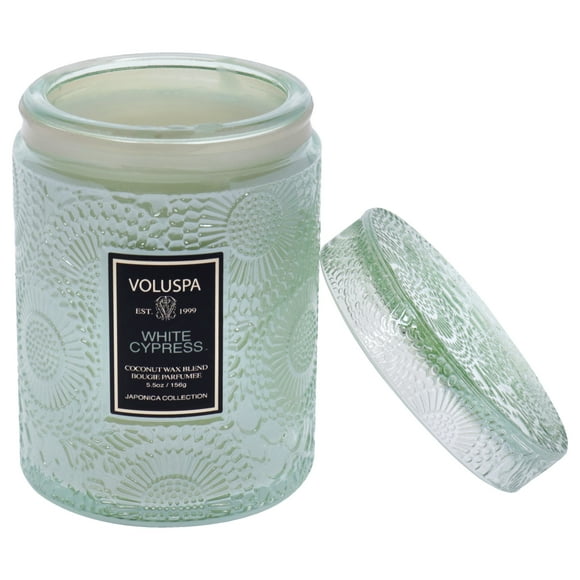 White Cypress - Small by Voluspa for Unisex - 5.5 oz Candle