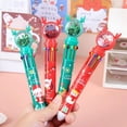 thumbnail image 4 of 1 ~ 10 piezas de bolígrafos de colores de dibujos animados de Papá Noel, árbol de Navidad, ciervo, bolígrafo, regalos de Feliz Navidad, papelería, herramienta de escritura para oficina, 4 of 5