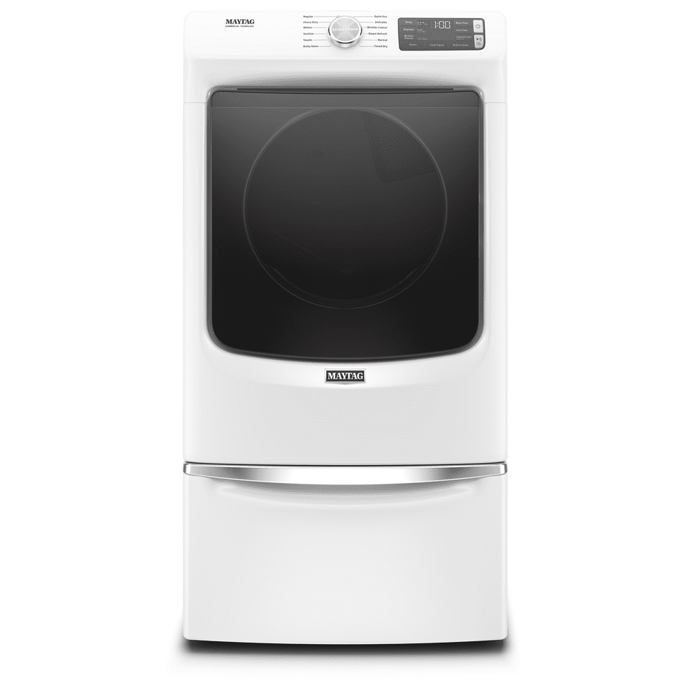 Maytag MED6630HW - Dryer - width: 27 in - depth: 30.7 in - height: 38.7 in - front loading - white