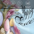 thumbnail image 6 of Happy Easter Cloth Napkins, Colorful Eggs Pink Tulips Pastoral Flowers Blue Washable and Reusable Dinner Napkins Set of 2, Table Napkin for Kitchen Party Birthday Wedding Hotel Housewarming 20"x20", 6 of 9