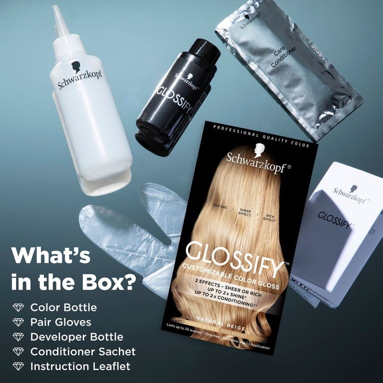 Schwarzkopf Glossify High Shine Color Gloss, Rich Natural Beige