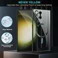 thumbnail image 3 of Dteck Clear for Samsung Galaxy S24 Ultra Mag Safe Case with Camera Lens Protector,Strong Magnetic Case for S24 Ultra,Full Protection Plating Anti-Scratch Slim Thin Case Cover,Green, 3 of 6