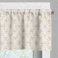thumbnail image 3 of Ambesonne Damask Valance Pack of 2, Classical Retro Nature, 54"X18", Cream Tan, 3 of 5