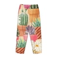 thumbnail image 5 of Sigee Succulent And Cactus Print Women's Soft Pajama Pants - Breathable and Comfortable Lounge Sleep Bottoms with Elastic Waistband and Pockets-Medium, 5 of 9
