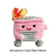 thumbnail image 5 of Lindo Crochet Contenedor Basura Fuego Apoyo Emocional Regalos Divertidos () Rojo, 5 of 9
