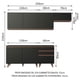 thumbnail image 3 of Cocina Integral Completa Modular Madesa Reims 250cm Negro 03, 3 of 10